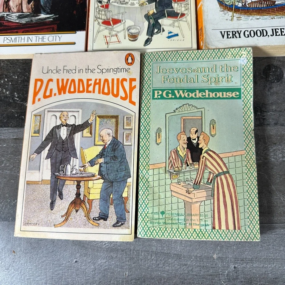 Wodehouse 80s Paperback Lot Pearls Girls Psmith Jeeves Uncle Fred
